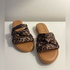 Cheetah Italian shoemaker Sandals